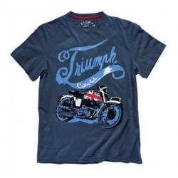 TRIUMPH Union Bike Navy Tee